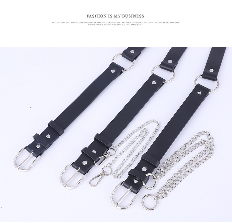 New Punk Style Belt Ladies Fashion Chain Decoration Trend With Jeans Belt Wholesale Nihaojewelry display picture 9