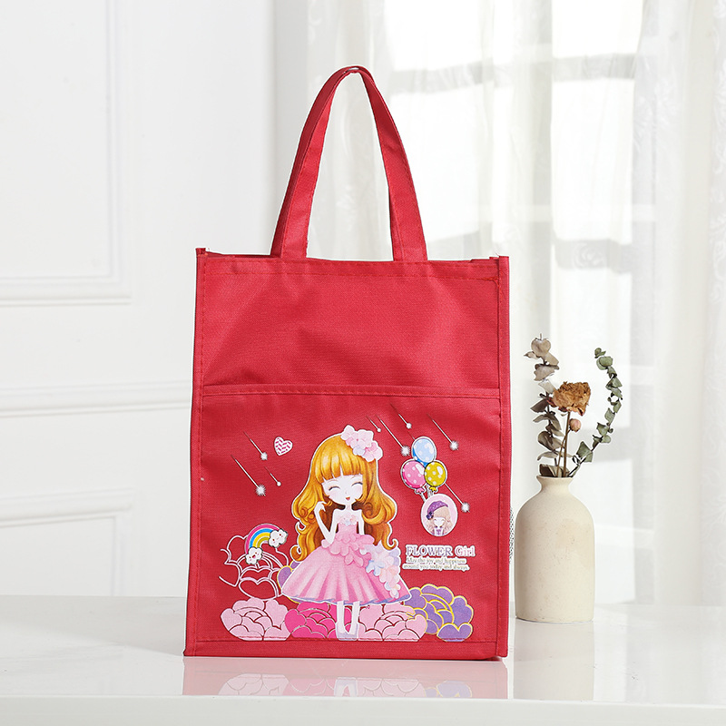 韩版新款A4补习袋学生课本手提书包袋儿童卡通美术袋手拎作业袋详情图8