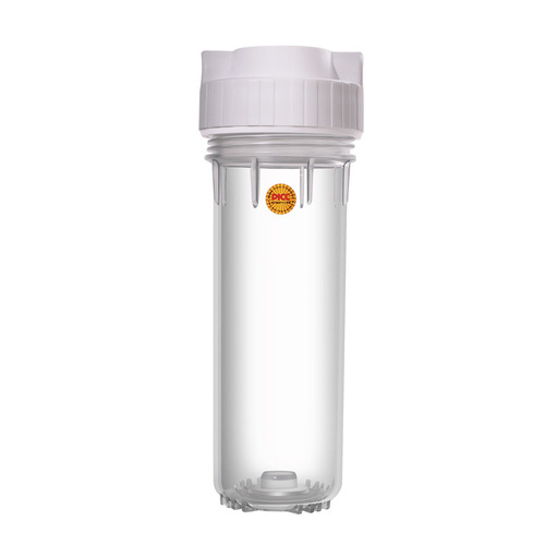 10-inch transparent filter bottle, thickened pressure-resistant and explosion-proof filter bottle, 2 points, 4 points, threaded mouth, universal white bottle, water purifier accessories