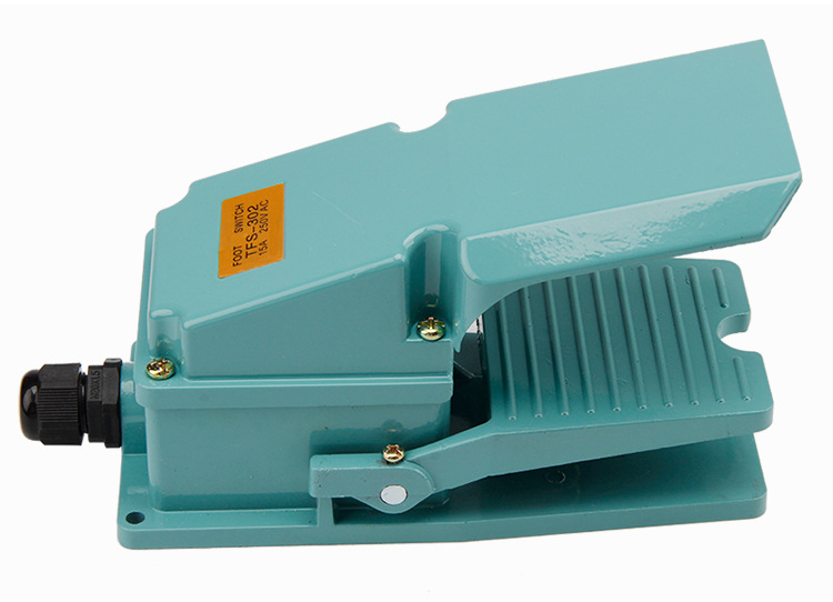 脚踏开关TFS-302 TFS302 铝壳体 15A250V脚踩开关踏板开关