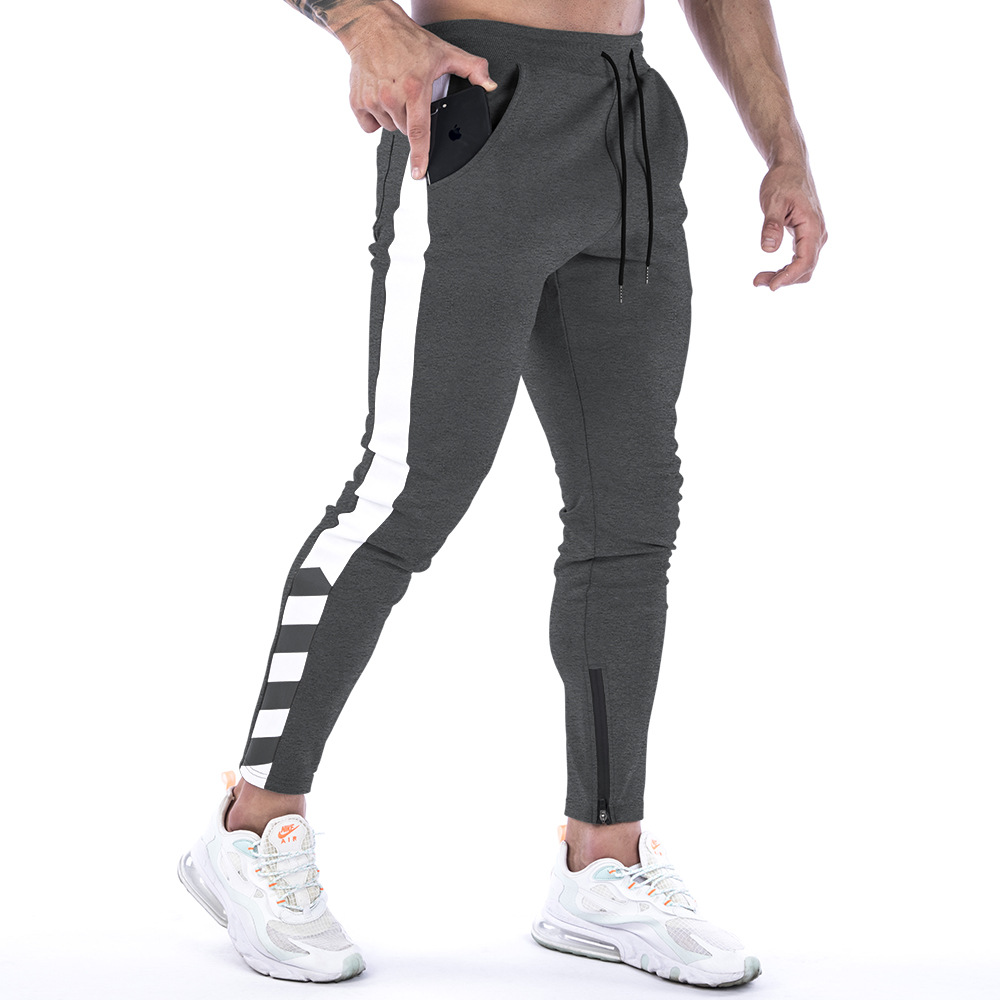 Muscle Fitness Uomo Autunno e Inverno Nuovi Sport per il tempo libero Corsa Allenamento Piedi Pantaloni_voghion.com
