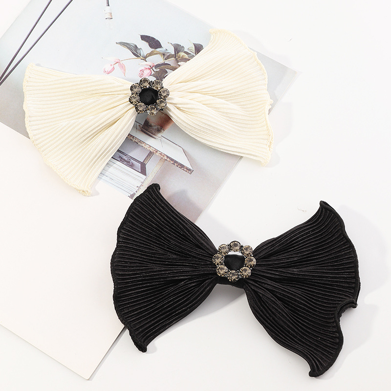 Black Bow Lace Hairpin display picture 10