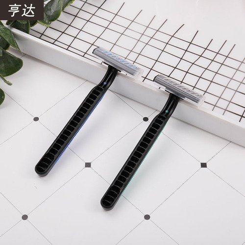 Hotel paid supplies plastic box disposable razor double blade manual razor with shaving cream