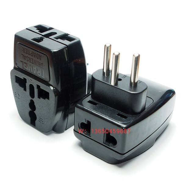 瑞士嵌入式转换插头 瑞士旅行电源转换器 瑞士插座适配器 一转三