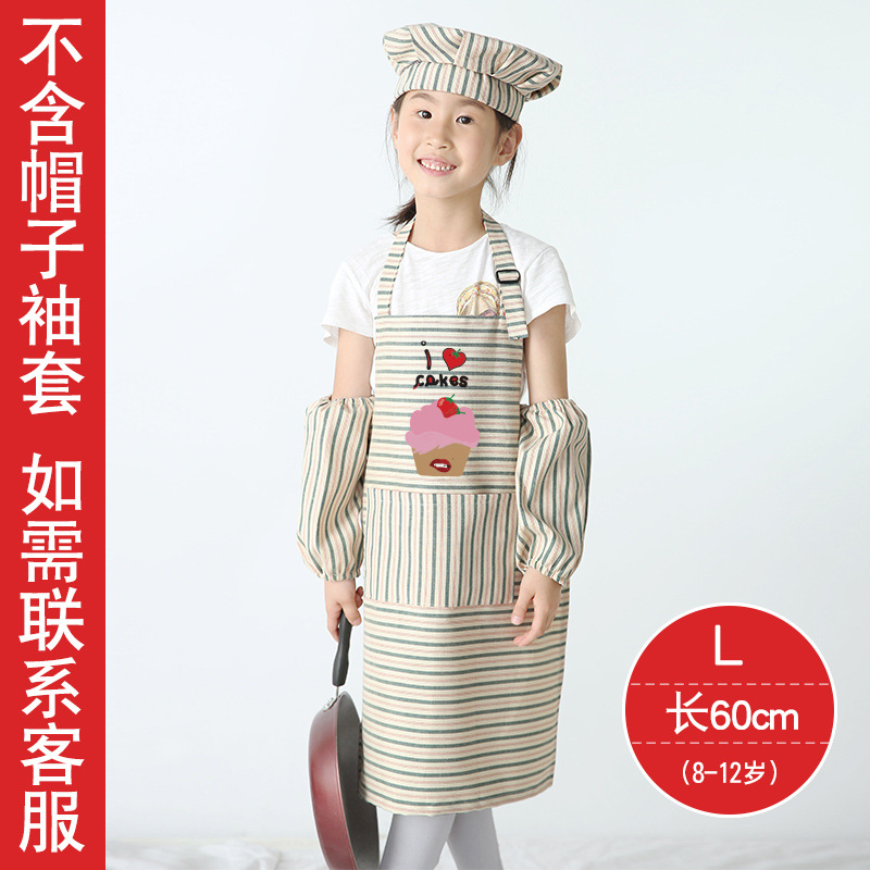 Pintura de estilo coreano para niños anti-incrustante arte para niños medianos y grandes DIY jardín de infantes personalizado LOGO delantal bolsillo