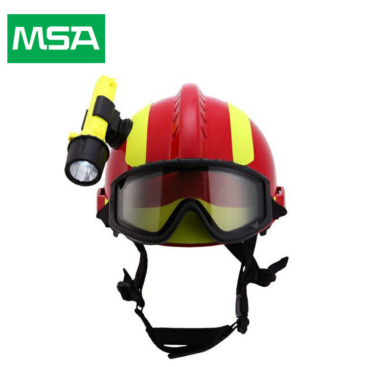 梅思安10164320欧式F2救援头盔 抗冲击防穿刺消防员安全帽头盔