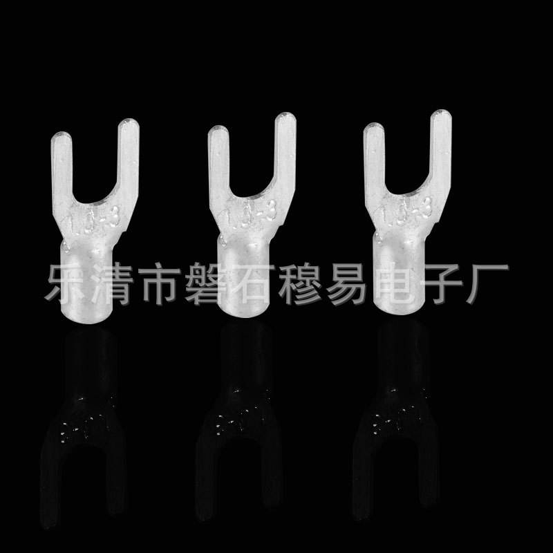 UT冷压接线端子SNBS圆型裸端头OT1.5 -3-4-5-6-8-10紫铜鼻子叉型