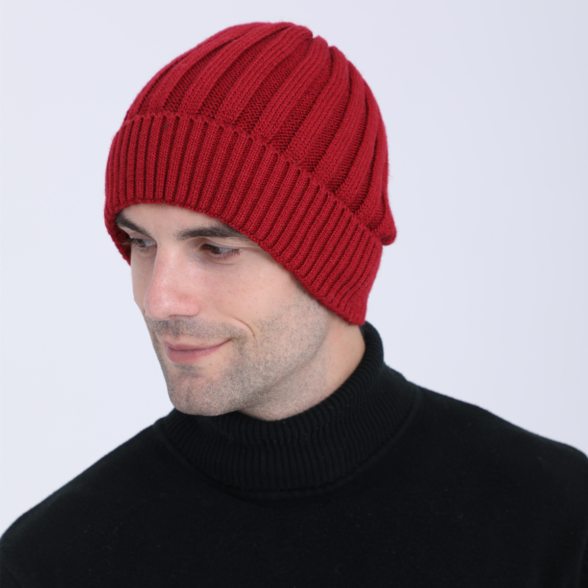 Berretto beanie in maglia di lana per uomo e donna_voghion.com