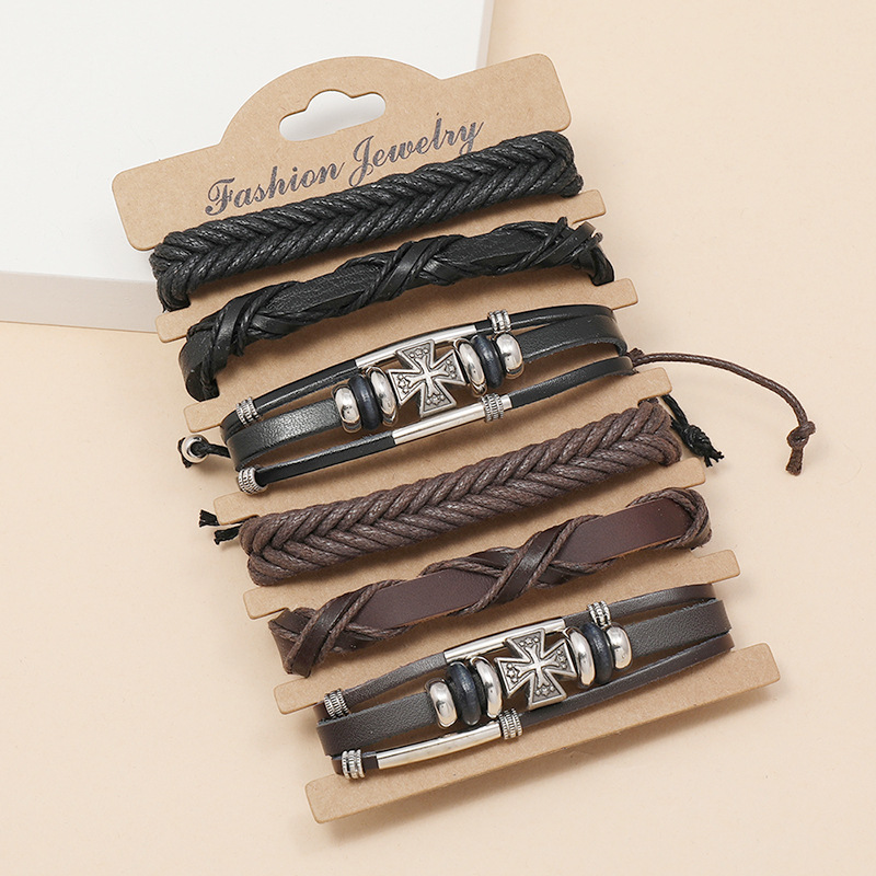 Simple retro  leather bracelet