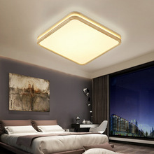 厂家批发LED智能语音小爱客厅吸顶灯 日式原木卧室灯饰照明新中式