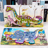 Cartoon three dimensional dinosaur, geometric brainteaser, new collection, 3D, early education