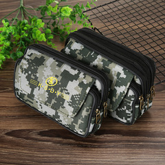 Canvas three strap plus 6-inch 6.5-inch phone bag, waterproof leather strap phone bag for men, canvas bag wear-resistant