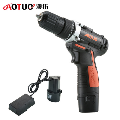 Large quantity and excellent quality lithium electric rechargeable drill 12V electric screwdriver machine rechargeable hand electric drill household lithium electric drill