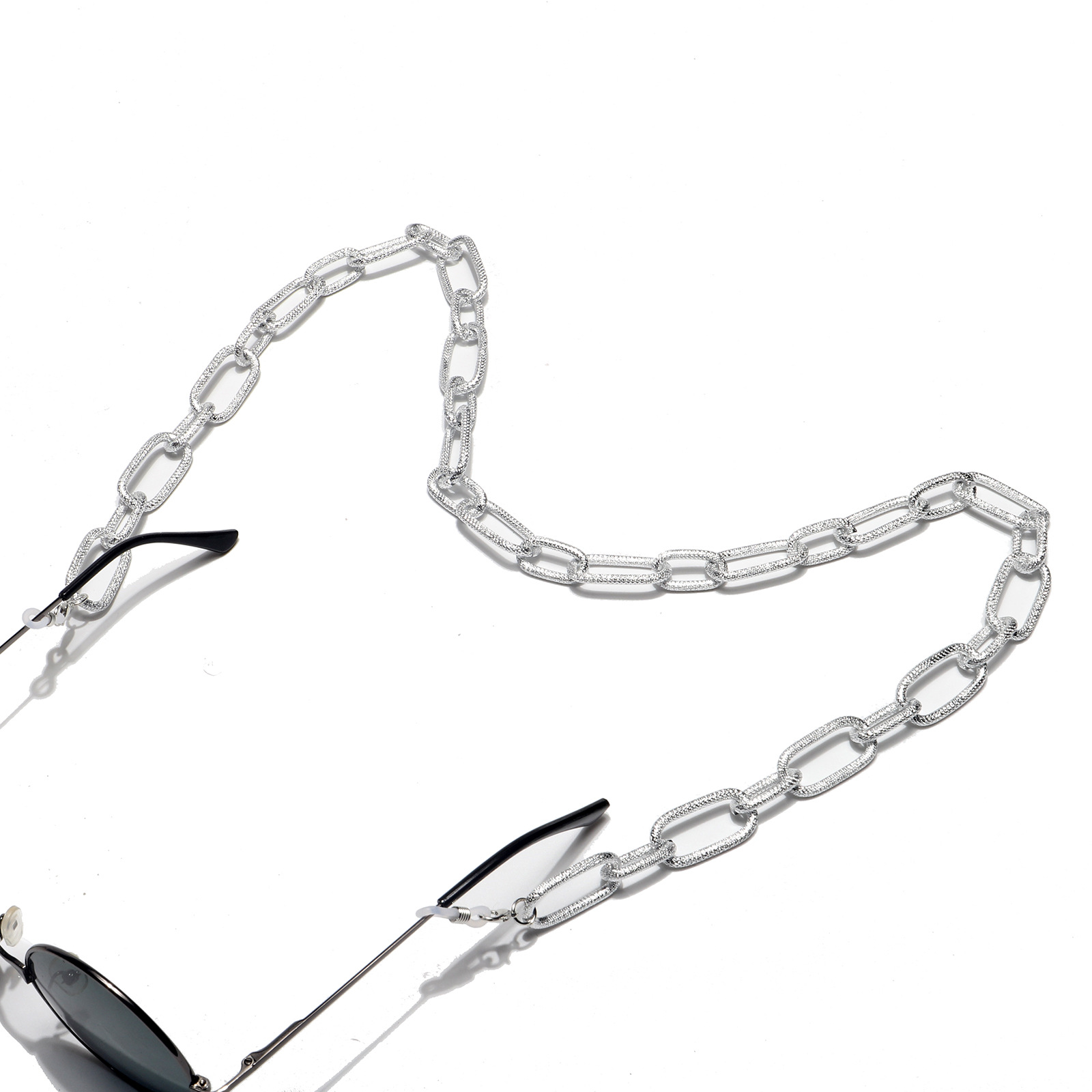 35g Weight Metal Material Gold, Silver Color Fashionable And Simple Color Retention Gold Thick Aluminum Chain Glasses Rope Metal Glasses Chain Wholesale Nihaojewelry 4