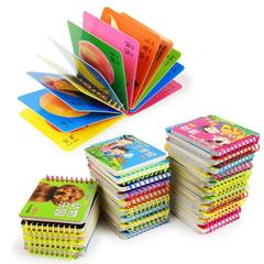 Baby's Tear-Resistant Flap Book Early Education Book, Children's Intellectual Enlightenment Picture-Based Word Recognition Cognitive Cards, Wholesale Baby Books