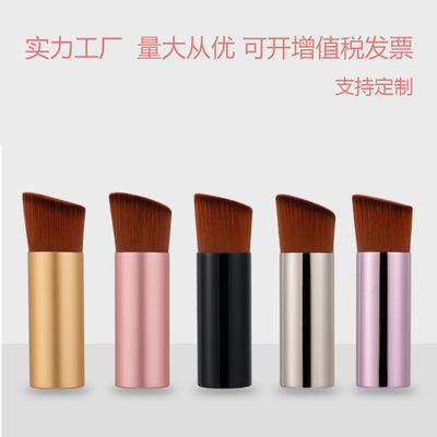 佐妮雅单支底盖化妆刷平斜粉底刷斜角轮廓修容刷脸部收尾刷工具刷|ru