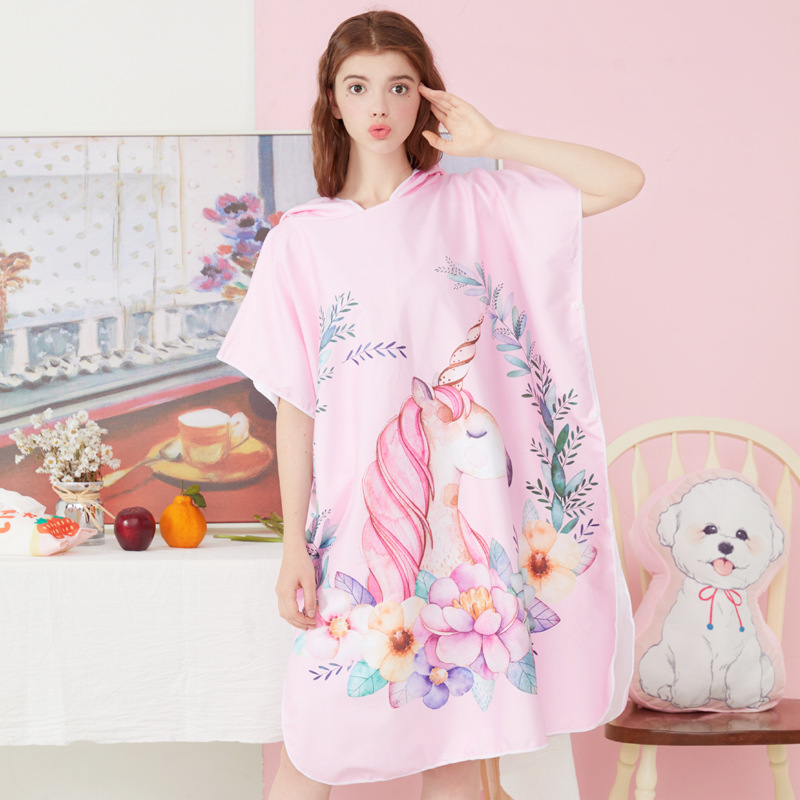 Brand quick dry bathrobe for swimming