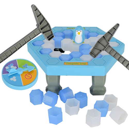 Cross-border penguin knocking on the ice to save the big penguin toy desktop knocking ice-breaking game desktop props of the same style