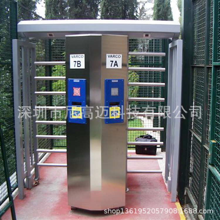 封闭式全高转闸批发 景点旋转门门禁 监狱防尾随滚闸 福建转闸门