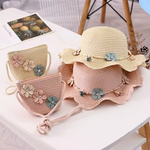 Girls' Hat Thin Baby's Cool Hat Children's Straw Hat Summer Sunscreen Baby Sun Hat Princess Sun Hat for Women