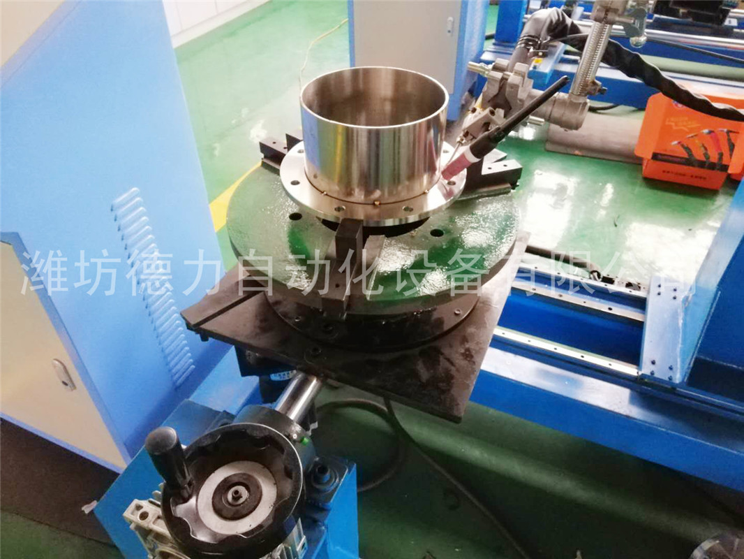 卧式环缝焊弯头水槽消音器焊接瓶口不锈钢卷板自动焊设备