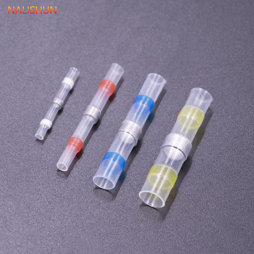 Waterproof heat-shrinkable solder ring intermediate tube, terminal block, insulating sleeve, heat-shrinkable electrical protective wire