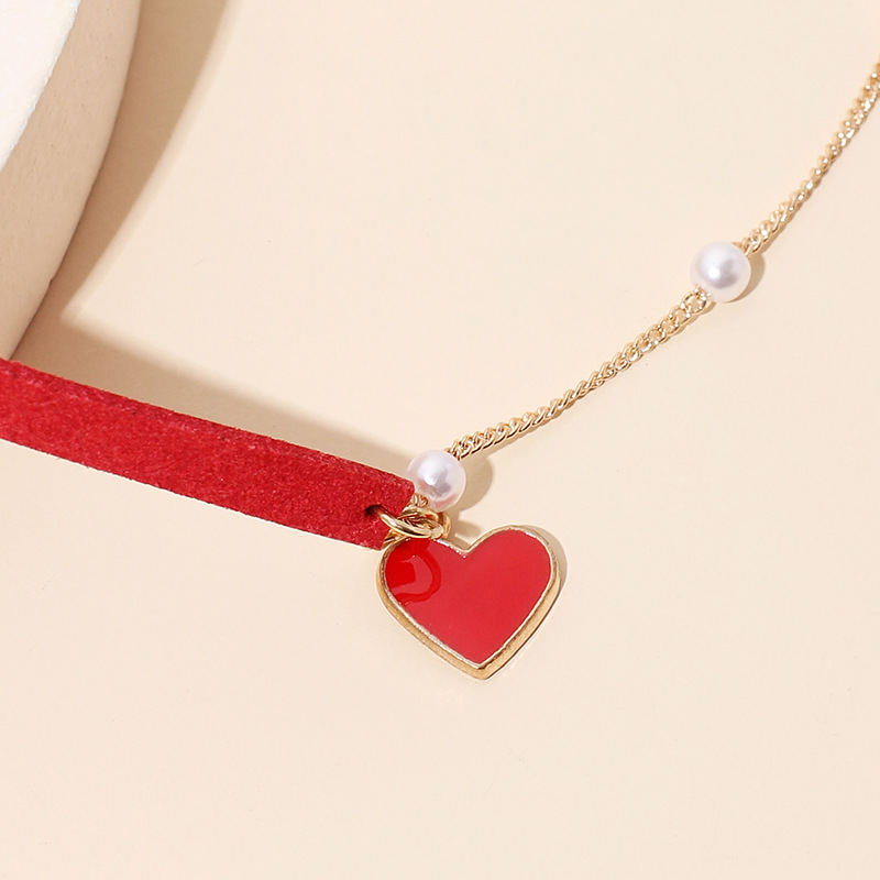 Collar Asimétrico De Perlas Con Cadena De Clavícula Para Mujer display picture 7