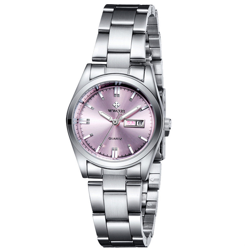 WWOOR hold Love 8804 reloj de moda para mujer Calendario de cuarzo semana dama reloj de moda reloj de estudiante de personalidad