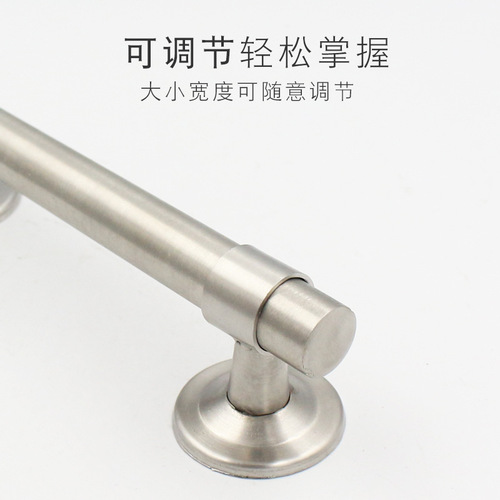 Stainless steel adjustable hole distance handle round concealed cabinet door handle furniture home decoration split handle