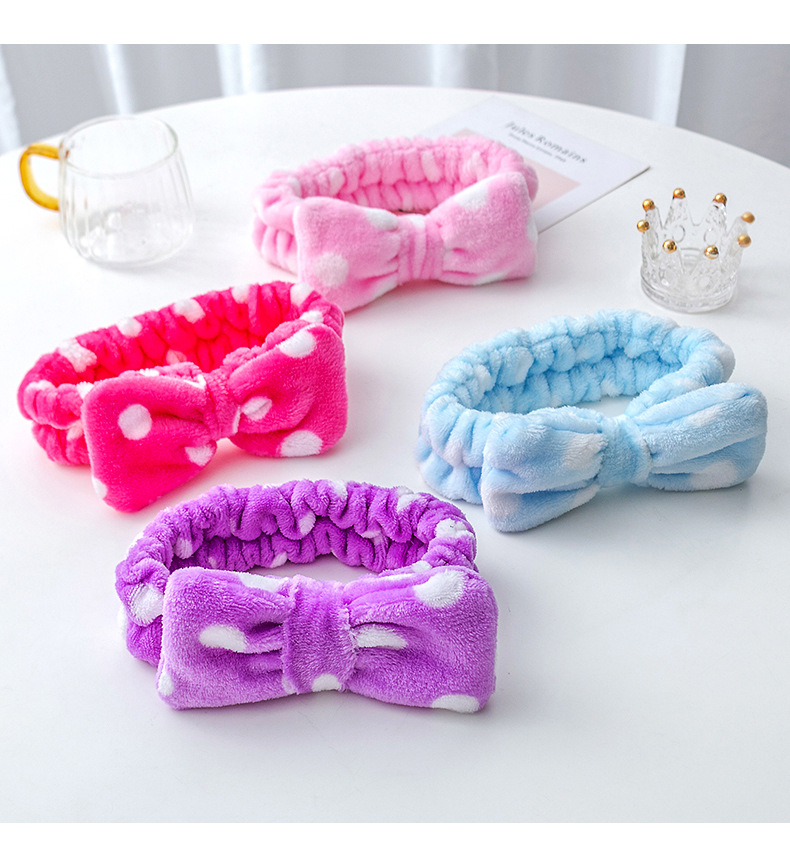 50g Weight Hair Band Hair Accessories Type 1 Piece Quantity Home, Daily Occasion Polka Dots, Bow Knot Pattern Women's Gender Simple Style Style Simple Style Women's Polka Dots Bow Knot Cloth Hair Band 1