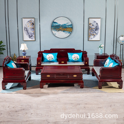 Handrail Simplicity modern New Chinese style Rosewood sofa 123 combination Africa Rosewood Thick factory Direct selling