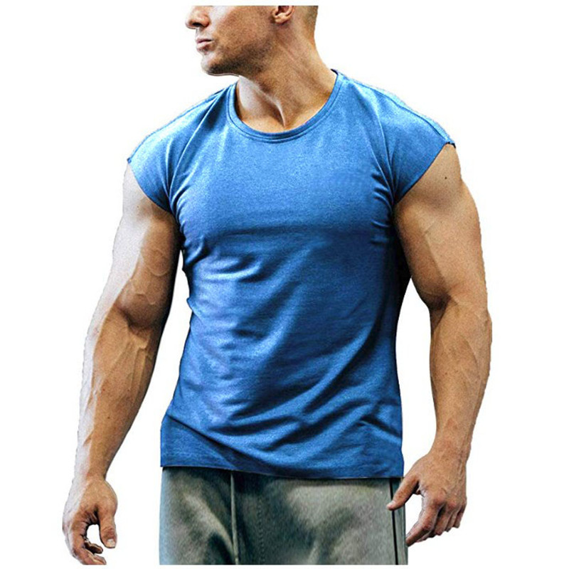 Men's Solid Color Simple Style Round Neck Sleeveless Loose Men's T-shirt display picture 2