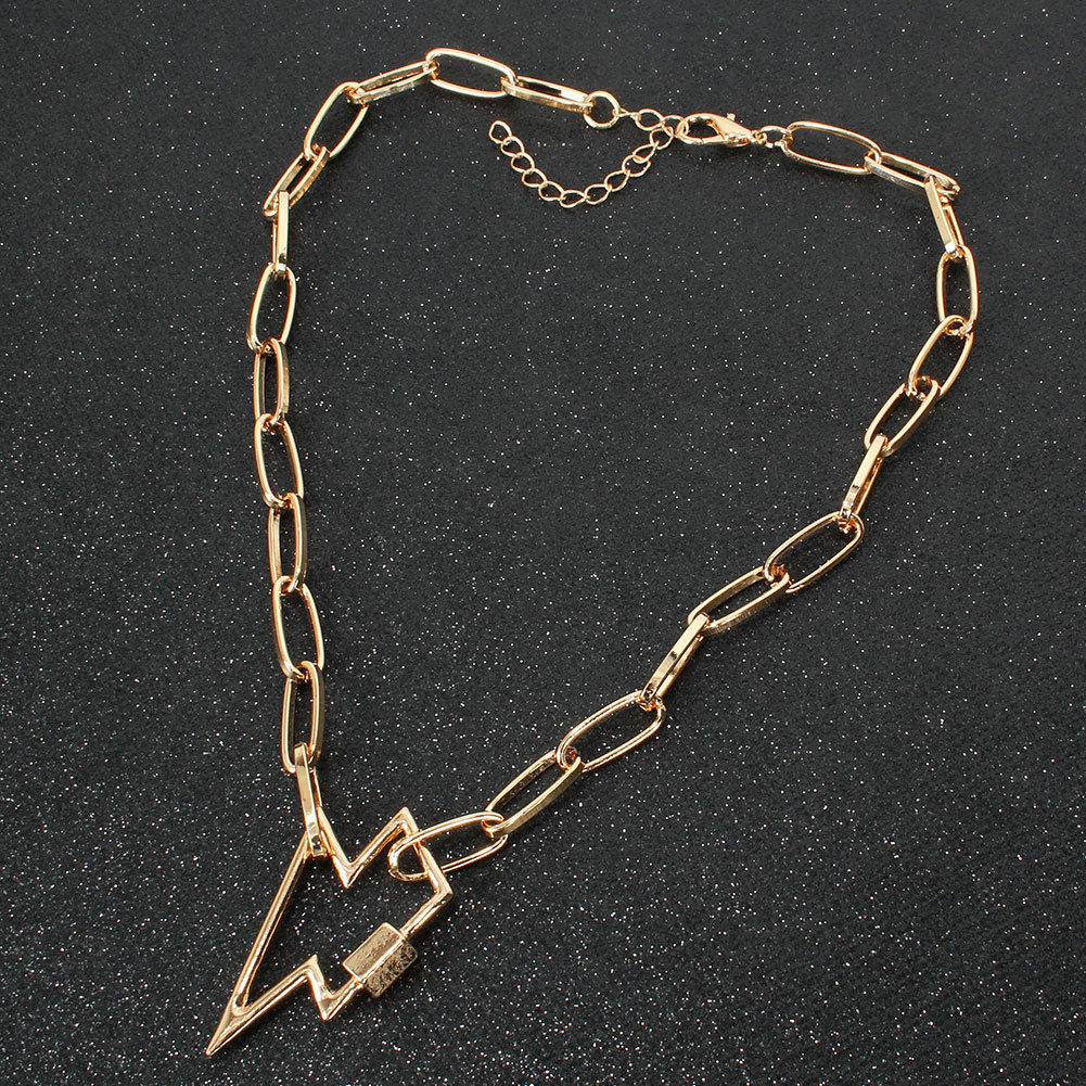 New Fashion Lightning Pentagram Pendant Necklace Wholesale