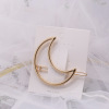 Sophisticated hair accessory, metal pin, hairgrip, European style, simple and elegant design