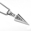 Necklace, arrow for beloved, long pendant for elementary school students, hair accessory, Japanese and Korean, mid-length