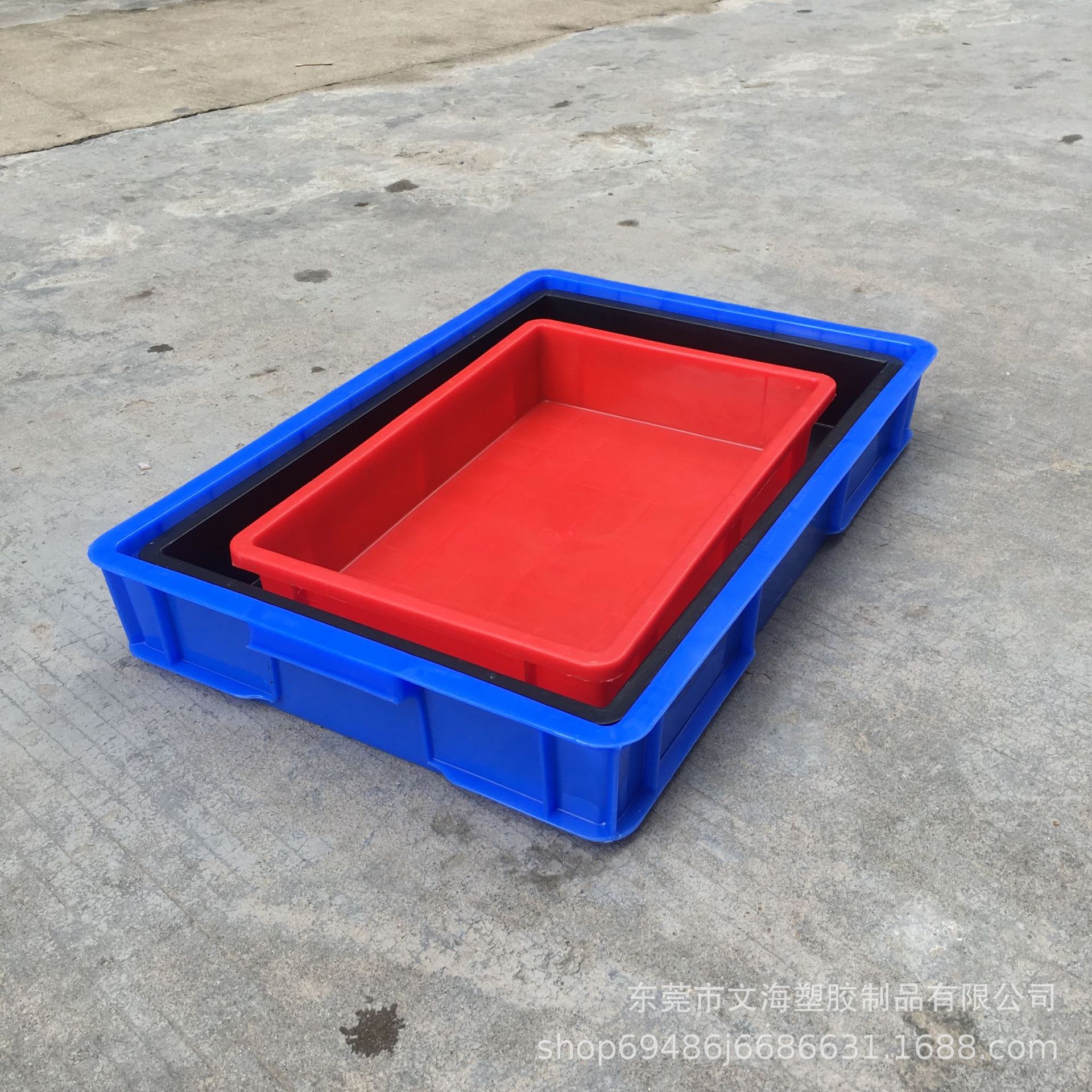 pp塑料方盘 长方形加厚托盘 工业电子厂物料收纳浅盘可印字烫金