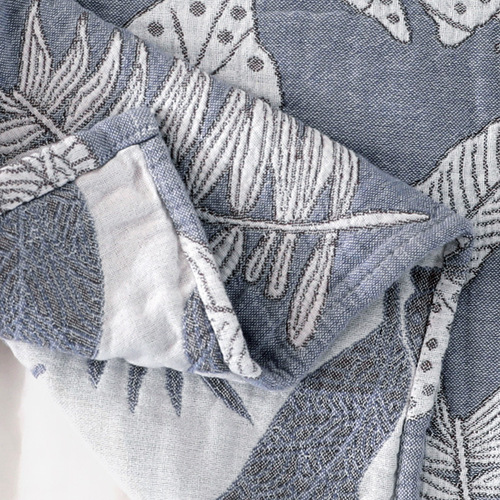 Pair of cotton pillow towels, simple Nordic style children's single five-layer gauze non-shedding pillow towel