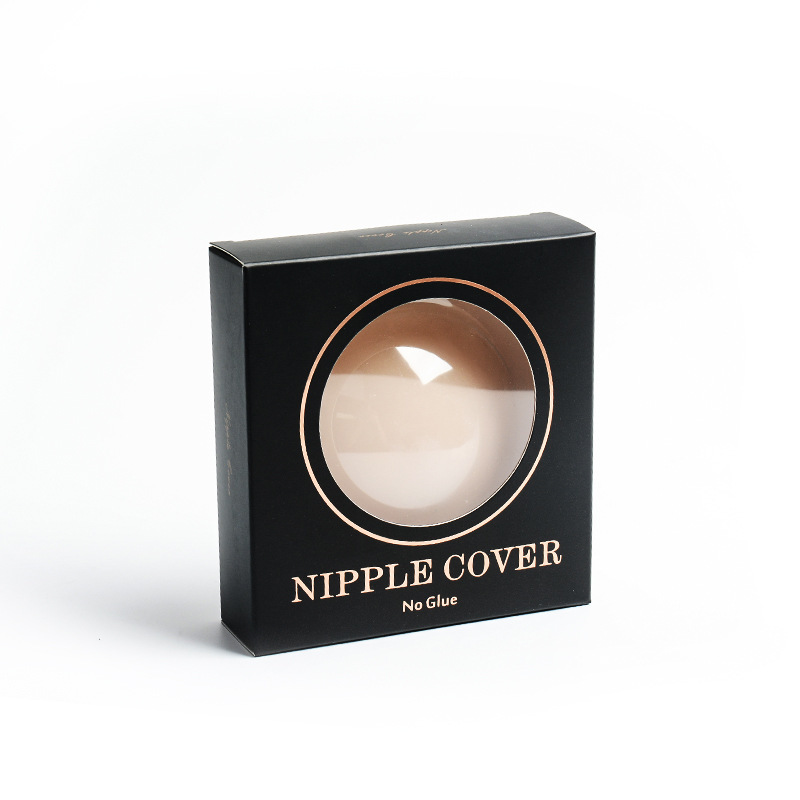 Nuevo cálido autoadhesivo de silicona pezón pegatinas de silicona sólida impermeable invisible pegatinas de pecho anti-exposición pezón pegatinas