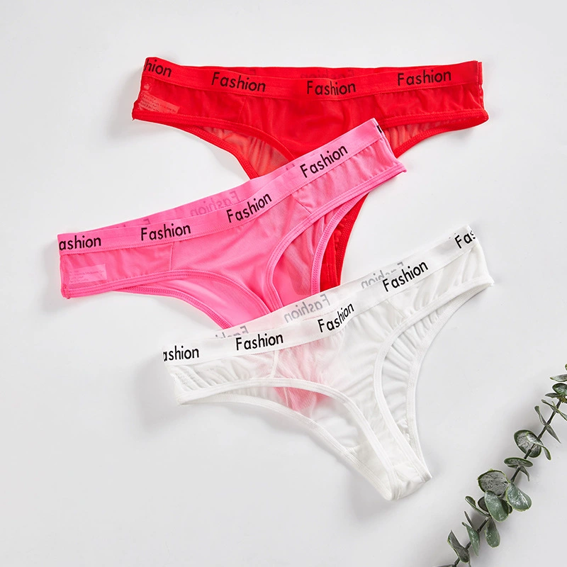 Sexy European-Style Lace Panties by 其他 in Black, Navy, Red, Rose Red, White, Yellow - S-XL