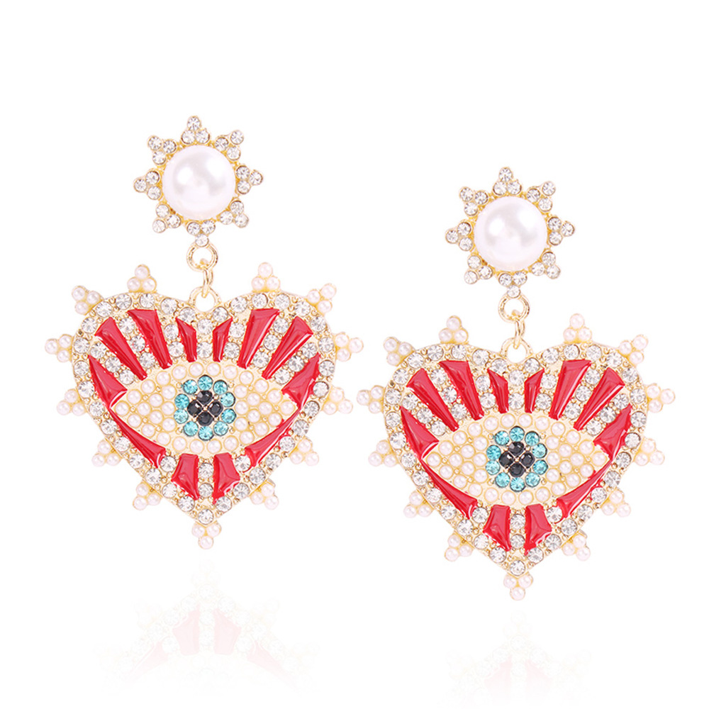 Fashion Earrings For Women New Devil's Eye Series Earrings Fashion Diamond Color Earrings Women display picture 3