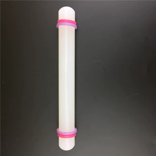 翻糖蛋糕工具 9寸不粘面棒 擀面杖 rolling pin带圈控制厚度蛋糕