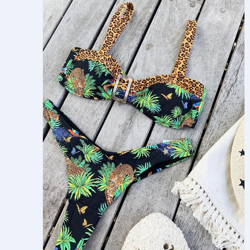 new bikini sexy split swimsuit print swimsuit  NSHL3311