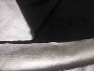 厂家直销运动爆汗服面料锦纶弹力牛奶丝复合防水透气tpu银膜布料|ru