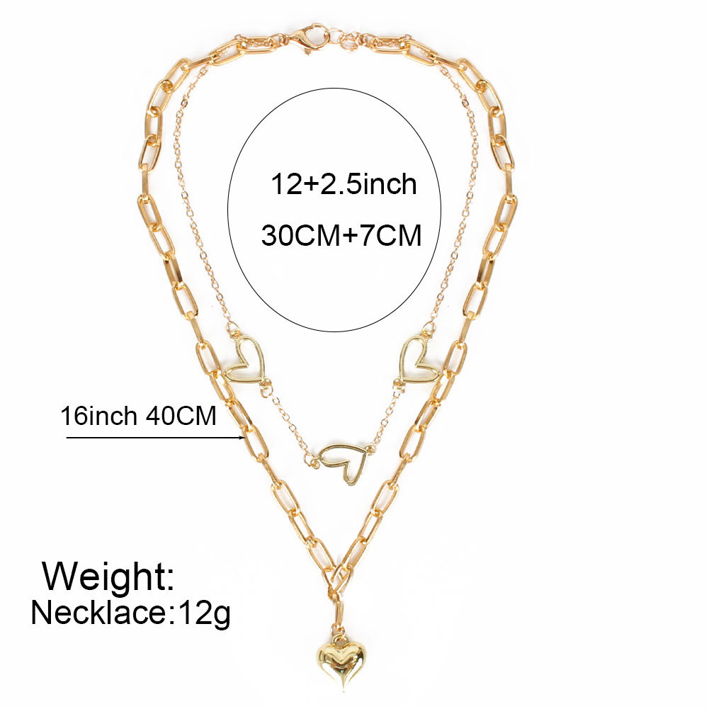 Fashion Style Simple Jewelry Fashion Love Pendant Necklace Wholesale Nihaojewelry display picture 1