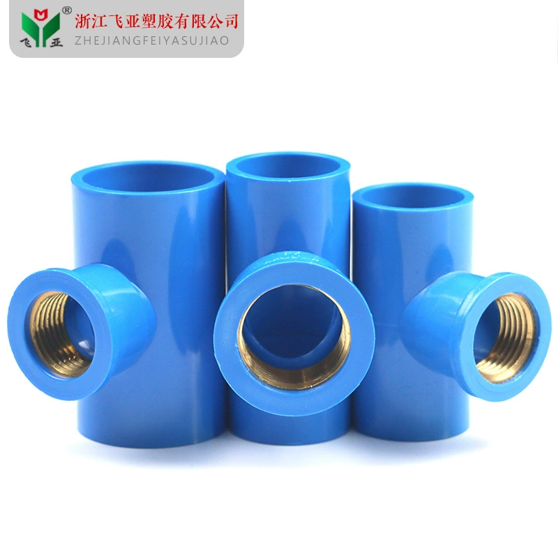 ПВХ медный Внутренний провод тройник UPVC в медный Трехходовой Внутренний Зуб внутренняя резьба соединение 4 точки 6 точек 1 дюйм Трубы Фитинги Водоснабжения