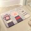 Entrance floor mat living room foyer bedroom door non-slip mat polyester cartoon creative personality home mat