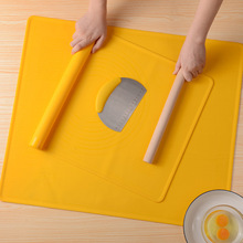 食品级硅胶和面垫切面擀面三件套 加厚带刻度不粘揉面垫面粉垫
