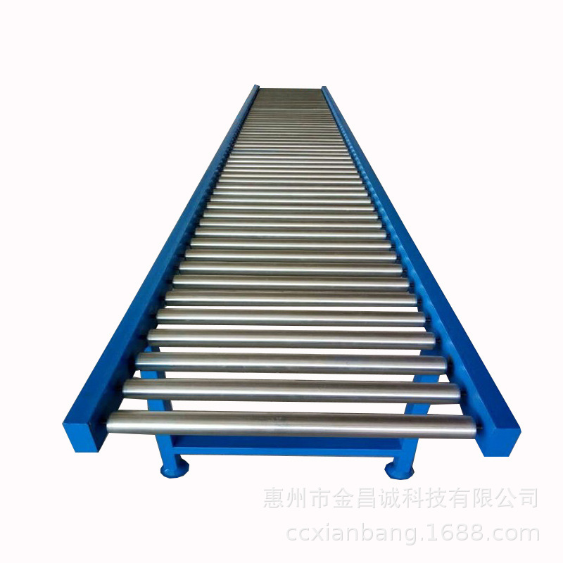 长期供应仓库装卸货输送设备滚筒梯转弯线配件动力不锈钢滚筒线