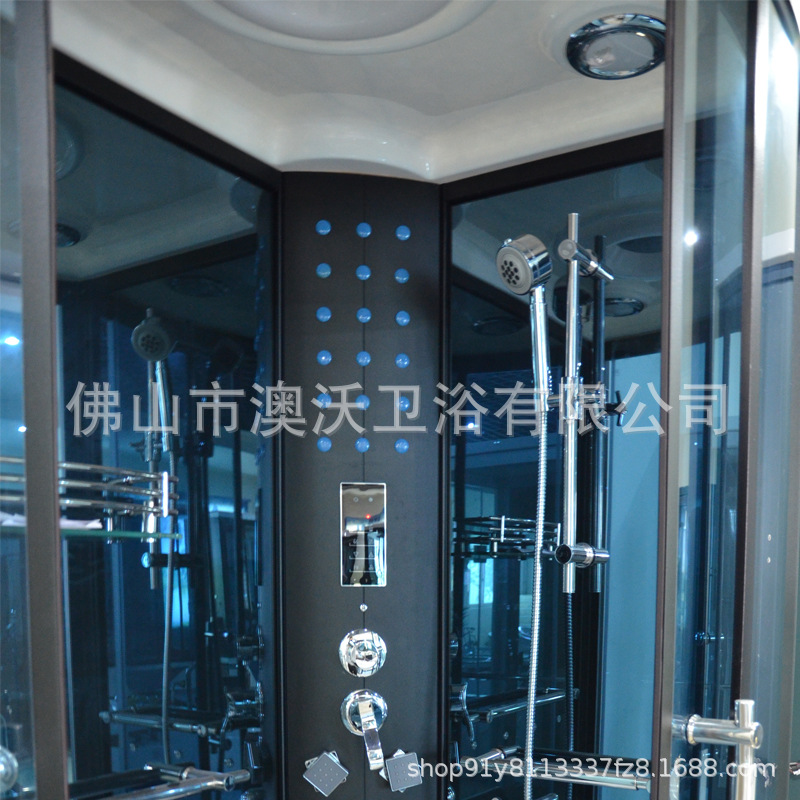 Sala de vapor con bañera 1,1 m en general sala de ducha sala de vidrio templado sala de baño de vapor hogar Baño circular