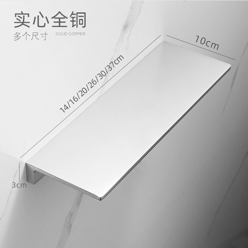 Brass brushed bathroom storage rack bathroom corner rack wall hanging storage rack mirror front partition rectangular storage rack